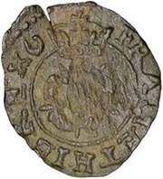 1 Farthing - Charles I Rose issue; type 4a, United Kingdom, 1636-1643 reverse image
