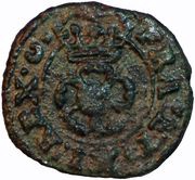 1 Farthing - Charles I Rose issue; mules of types 4a and 4b, United Kingdom, 1639-1643 reverse image