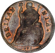 1 Farthing - Charles II, United Kingdom, 1672-1679 reverse image
