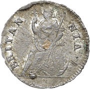 1 Farthing - James II 1st type, United Kingdom, 1684-1687 reverse image