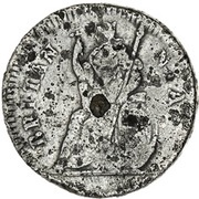 1 Farthing - James II 2nd type, United Kingdom, 1687 reverse image