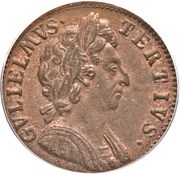 1 Farthing - William III 1st and 2nd issues obverse image