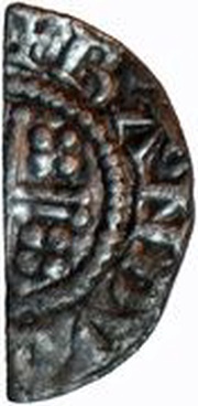 ½ Penny - Henry II Short Cross type; class 1b, United Kingdom, 1180-1189 reverse image