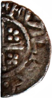 ½ Penny - Richard I Short Cross type; class 4b, United Kingdom, 1189-1199 reverse image