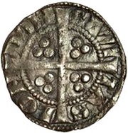 ½ Penny - Edward I London mint; class 3b, United Kingdom, 1280-1281 reverse image