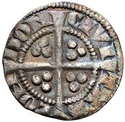 ½ Penny - Edward I London mint; class 3g, United Kingdom, 1280-1281 reverse image