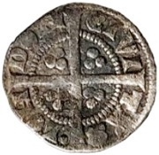 ½ Penny - Edward I London mint; class 4e, United Kingdom, 1282-1289 reverse image