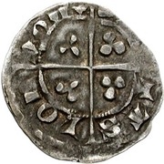 ½ Penny - Edward III 2nd coinage, United Kingdom, 1335-1343 reverse image