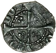 ½ Penny - Edward IV 1st reign; Heavy coinage, United Kingdom, 1461-1464 reverse image