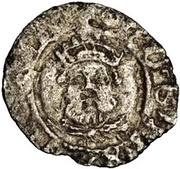 ½ Penny - Henry VIII 3rd coinage obverse image