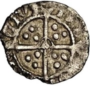 ½ Penny - Henry VIII 3rd coinage, United Kingdom, 1544-1547 reverse image