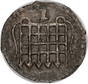 ½ Penny - Elizabeth I 7th issue obverse image