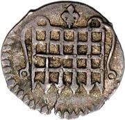 ½ Penny - James I 1st coinage obverse image