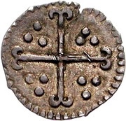 ½ Penny - James I 1st coinage, United Kingdom, 1603-1605 reverse image