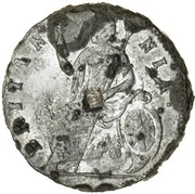 ½ Penny - William and Mary draped busts, United Kingdom, 1689 reverse image