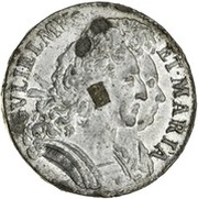 ½ Penny - William and Mary cuirassed busts obverse image