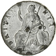 ½ Penny - William and Mary cuirassed busts, United Kingdom, 1690 reverse image