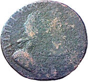 ½ Penny - William III 2nd issue obverse image