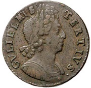 ½ Penny - William III 3rd issue obverse image