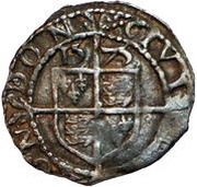 ¾ Penny - Elizabeth I 3rd and 4th issue, United Kingdom, 1561-1577 reverse image