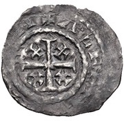 1 Penny - Henry II Tealby coinage; class A, United Kingdom, 1158-1163 reverse image