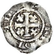 1 Penny - Henry II Tealby coinage; class B, United Kingdom, 1162-1163 reverse image