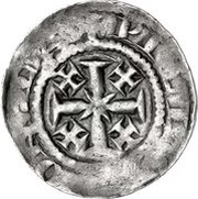 1 Penny - Henry II Tealby coinage; class C, United Kingdom, 1163-1167 reverse image