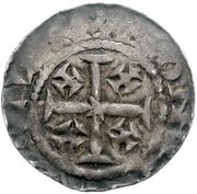 1 Penny - Henry II Tealby coinage; class D, United Kingdom, 1167-1170 reverse image