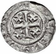 1 Penny - Henry II Tealby coinage; class F, United Kingdom, 1174-1180 reverse image