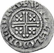 1 Penny - Henry II Short Cross type; class 1a, United Kingdom, 1180 reverse image
