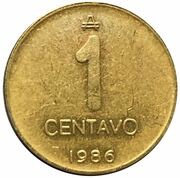 1 Centavo Weight 4 g reverse image