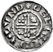 1 Penny - Henry II Short Cross type; class 1c, United Kingdom, 1180-1189 reverse image