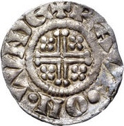1 Penny - John Short Cross type; class 5c, United Kingdom, 1207-1210 reverse image