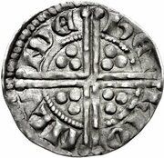 1 Penny - Henry III Long Cross type; class 5d, United Kingdom, 1250-1272 reverse image