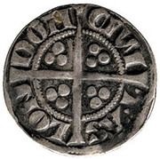 1 Penny - Edward I Sterling type; class 1d, United Kingdom, 1279 reverse image