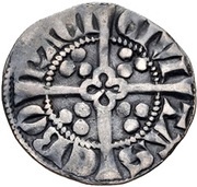 1 Penny - Edward I Sterling type; class 3e, United Kingdom, 1280-1281 reverse image