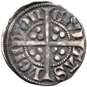 1 Penny - Edward I Sterling type; class 4a, United Kingdom, 1282-1289 reverse image