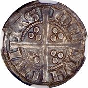1 Penny - Edward I Sterling type; class 4c, United Kingdom, 1282-1289 reverse image