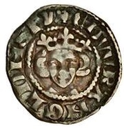 1 Penny - Edward I Sterling type; class 6a obverse image