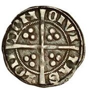 1 Penny - Edward I Sterling type; class 6a, United Kingdom, 1292-1296 reverse image