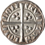 1 Penny - Edward I Sterling type; class 7a, United Kingdom, 1292-1296 reverse image