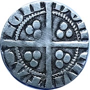 1 Penny - Edward I Sterling type; class 9a, United Kingdom, 1299-1301 reverse image