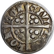 1 Penny - Edward I Sterling type; class 10ab (primary phase), United Kingdom, 1301-1305 reverse image