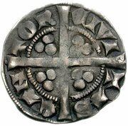1 Penny - Edward II class 11c, United Kingdom, 1310-1314 reverse image