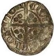 1 Penny - Edward II class 12b, United Kingdom, 1314-1317 reverse image