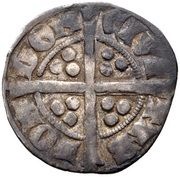 1 Penny - Edward II class 15a, United Kingdom, 1319-1320 reverse image