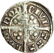 1 Penny - Edward III 1st coinage; London mint, United Kingdom, 1327-1377 reverse image