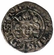 1 Penny - Edward III 3rd coinage; London mint, class 2 obverse image