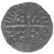 1 Penny - Edward III 4th coinage; Pre-treaty period, United Kingdom, 1351-1361 reverse image