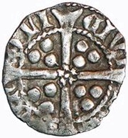 1 Penny - Edward IV 1st reign; Light coinage, Durham mint, United Kingdom, 1462-1464 reverse image